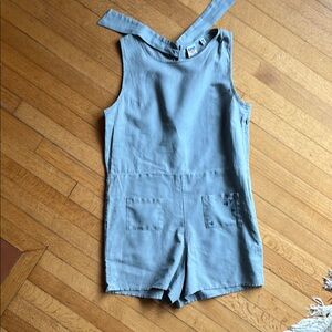 Junk food, the Disney Company, gray linen, one piece, romper, M